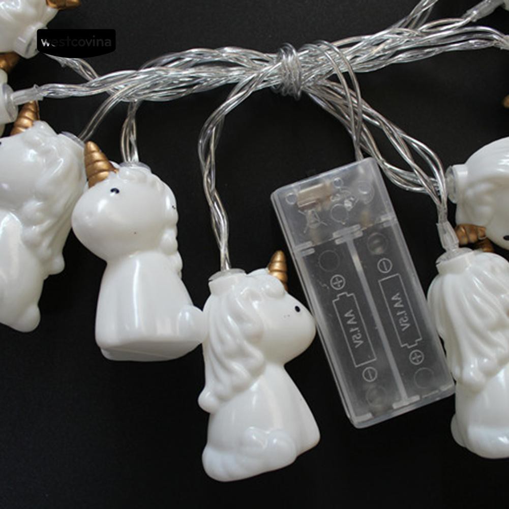 Dây Đèn Led Trang Trí Tiệc Hình Ngựa Một Sừng Dễ Thương