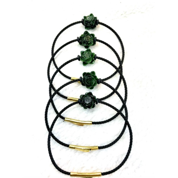 Vòng tay nữ bông sen đá sơn thủy thanh tẩy mang lại may mắn bình an