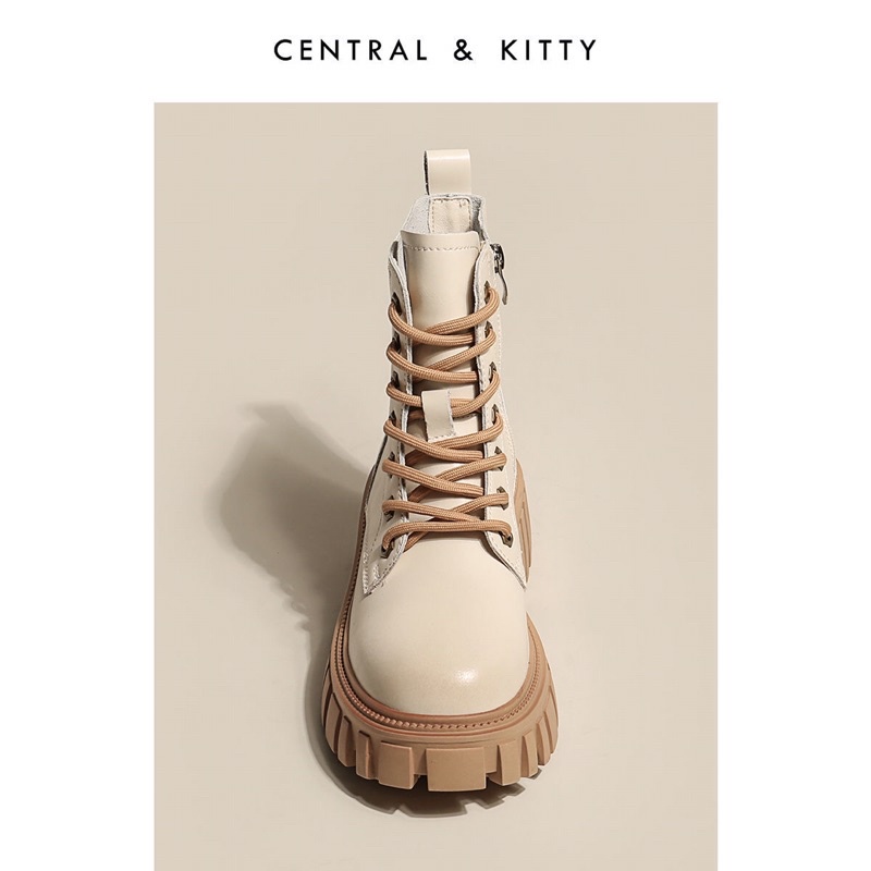 Boots ngắn martin ulzzang cổ ngắn đế cao 5cm đế rang cưa | BigBuy360 - bigbuy360.vn