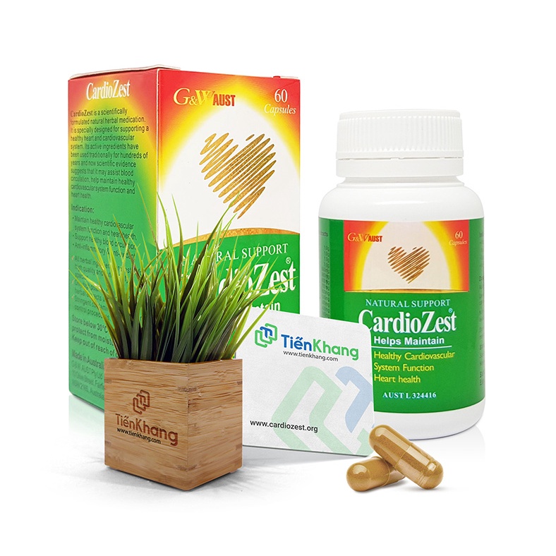 Cardiozest - Hộp  - Phòng ngừa xơ vữa động mạch, điều hòa huyết áp, tốt cho tim mạch