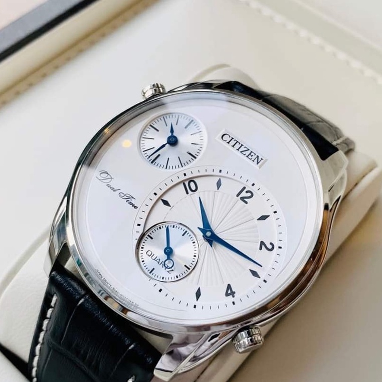 Đồng hồ nam cao cấp Citizen AO3030-24A Dual Time chính hãng