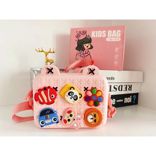Túi xách đeo chéo Sticker thời trang cho bé, Túi đựng lì xì ngộ nghĩnh, đáng yêu cho bé