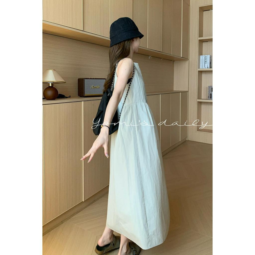 Đầm Dài Không Tay Thiết Kế Xếp Ly 64245