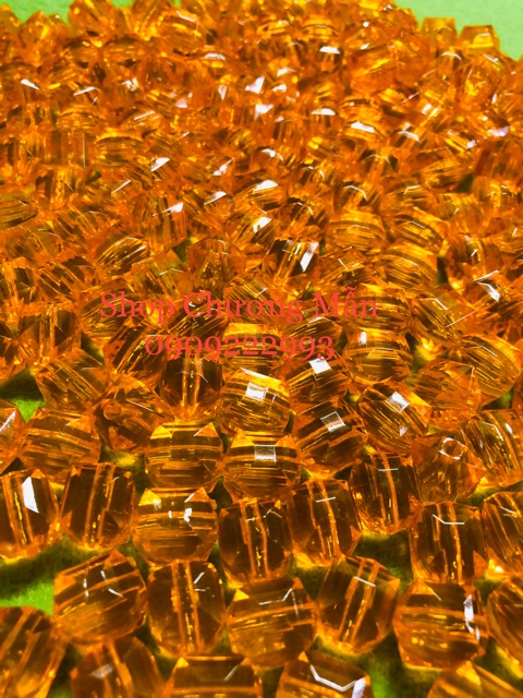 100G Chuỗi Hạt Vuông 14mm Làm Cây Tài Lộc May Mắn