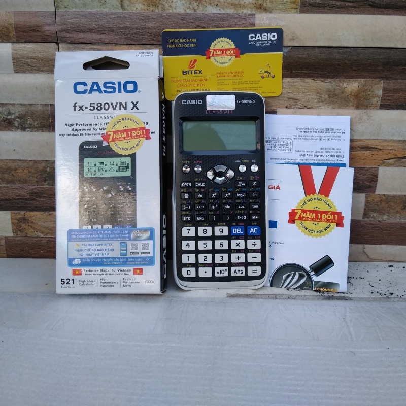 Máy tính Casio FX 570VN Plus – 580VNX Bảo Hành 7 NĂM Chính Hãng nhập khẩu THÁI LAN [vpp giá sỉ]