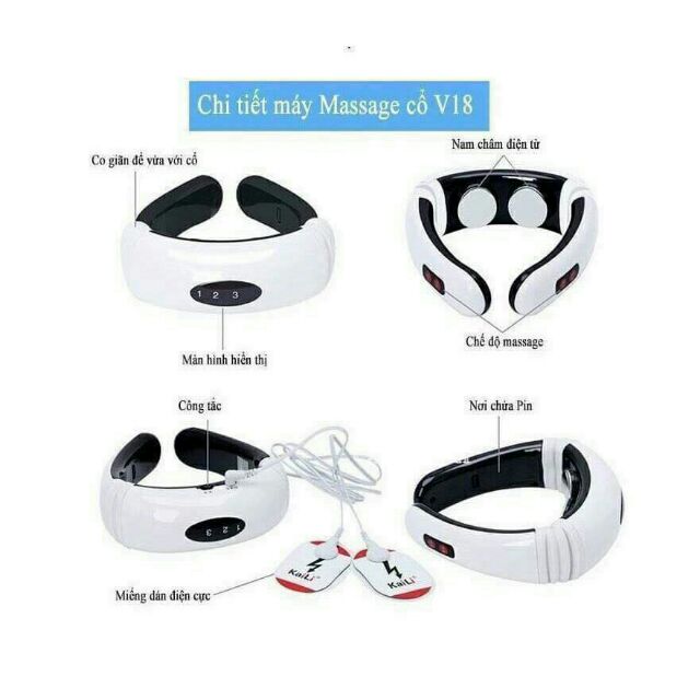 Máy massage cổ 3D 2019 Home and Graden