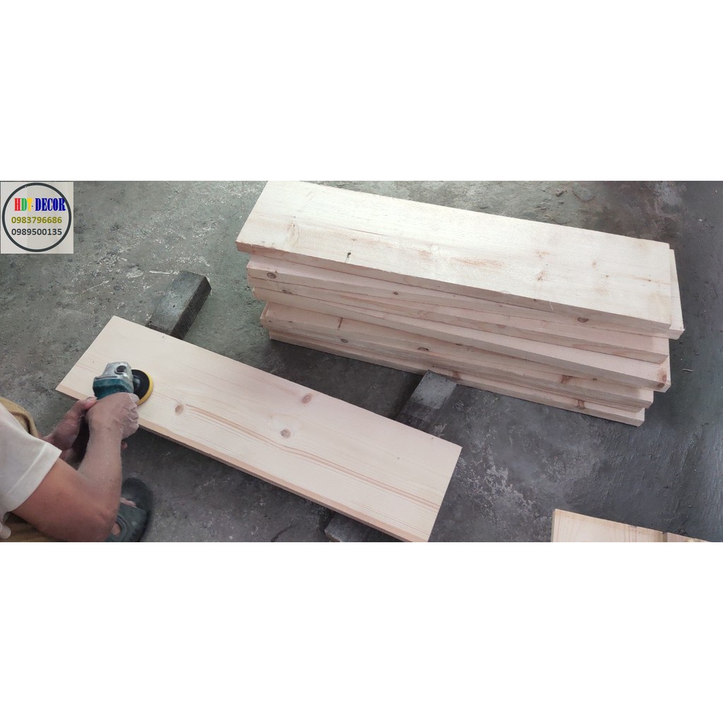 Kệ gỗ cao su kích thước đa dạng