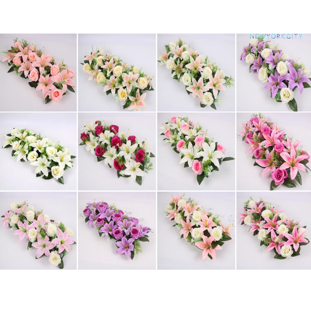 Bộ 18 Bông Hoa Hồng Nhân Tạo Thiết Kế Tinh Tế Thời Trang DIY