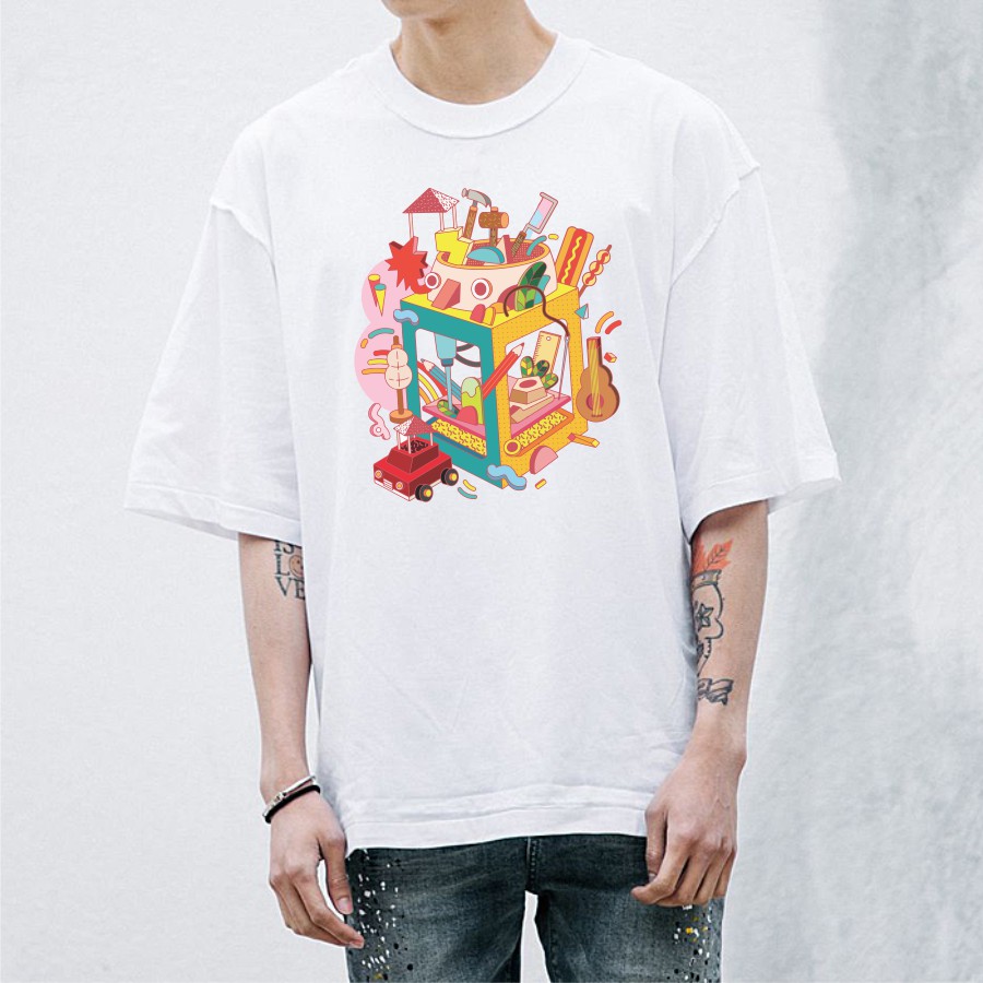 Áo Unisex - In hình Lộn xộn