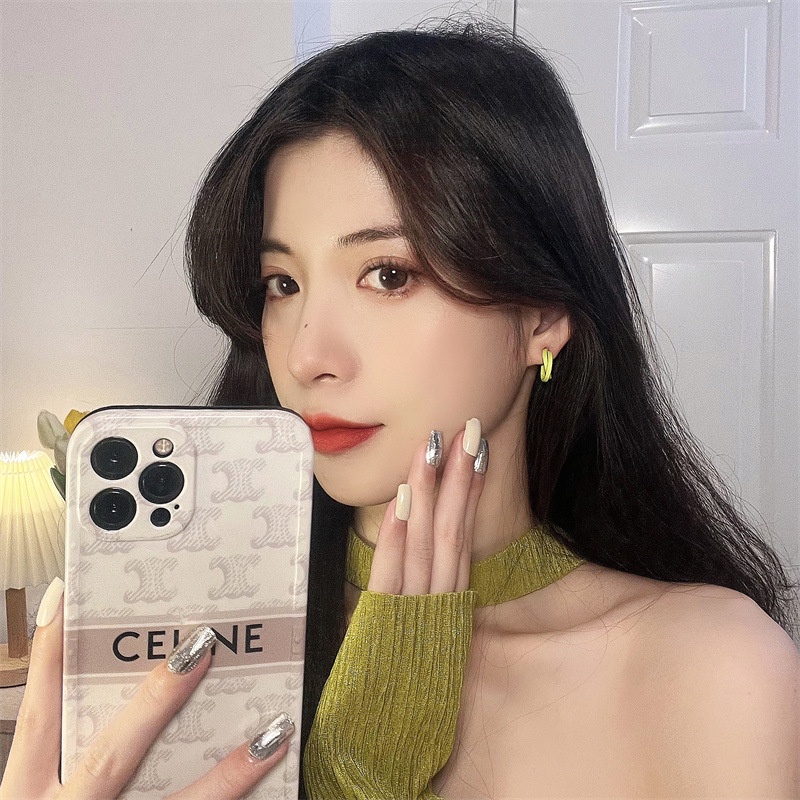 Khuyên tai bạc S925 hình chữ C thời trang Hàn Quốc cao cấp cho nữ F869