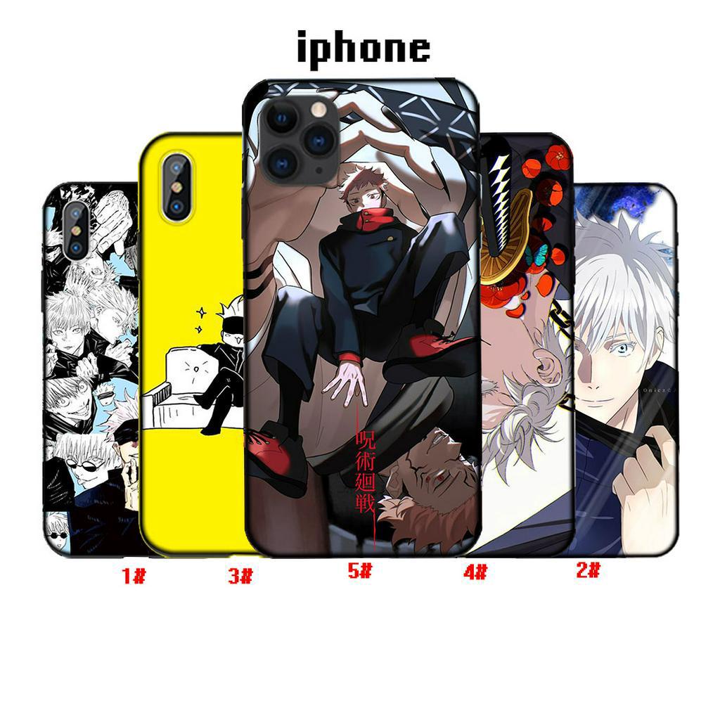 Ốp Lưng Anime Jujutsu Kaisen Nhiều Mẫu Mã Cho Điện Thoại iPhone X XR XS Max 5 6 5s 6s 7 8 Plus SE Mã U011