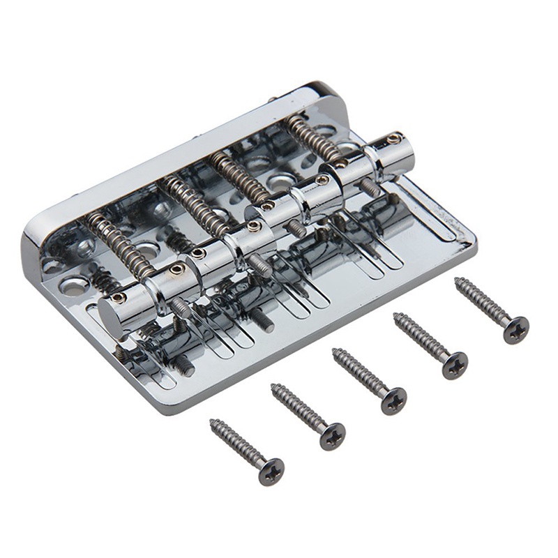 Cầu Đàn 4 Dây Cho Đàn Jazz Bass Chrome 201b-4