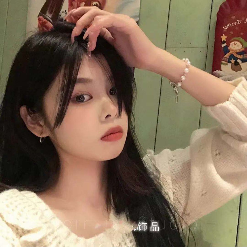 Vòng tay hình bướm đính ngọc trai nhân tạo thiết kế đơn giản phong cách Nhật Hàn cổ điển cho nữ