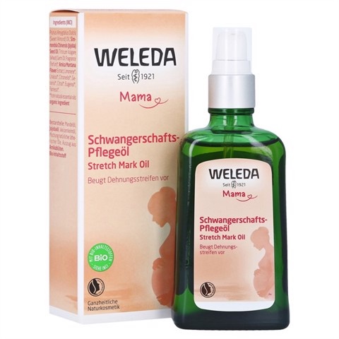 Dầu massage chống rạn da Weleda Mama Schwangerschafts-Pflegeöl nội địa Đức, 100ml