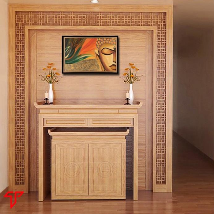 Tranh Phật giáo, treo tường trang trí phòng thờ, tranh phật quan âm, tranh Phật Thích Ca