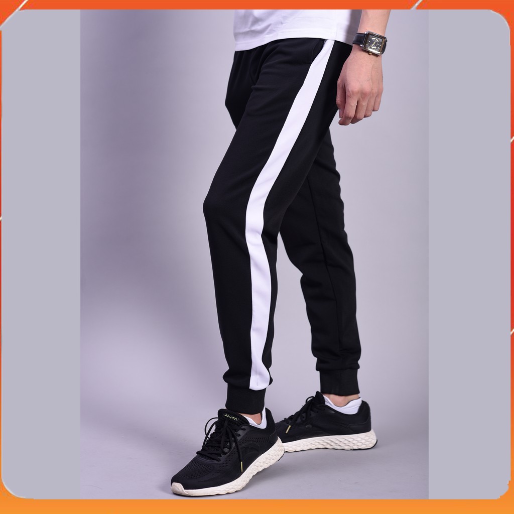 Quần Jogger Nam 1 Sọc Trắng, Ống Bo Chun Phong Cách Thể Thao 211 | BigBuy360 - bigbuy360.vn