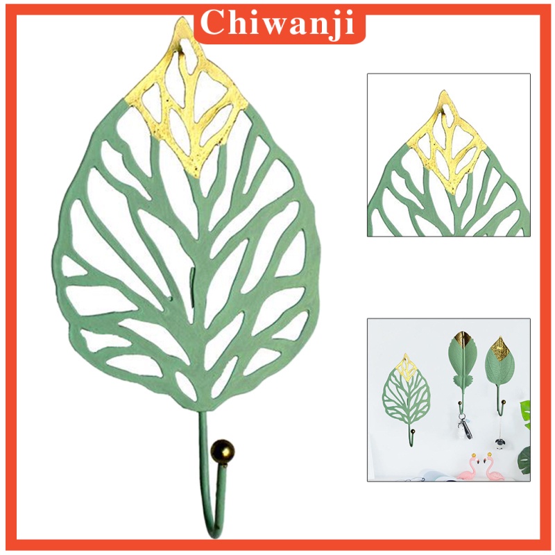 Giá Đỡ Treo Quần Áo / Đồ Dùng Nhà Bếp Hình Chiếc Lá Bằng Sắt Tiện Dụng
