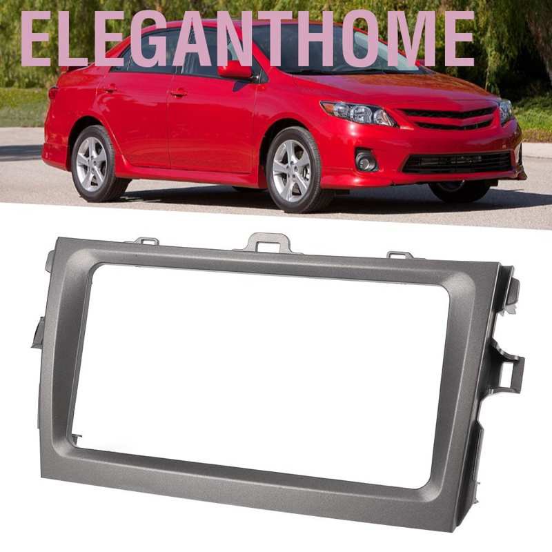 Eleganthome 2Din 7in Navigation Fascias Frame Car DVD Radio Panel Trim Fits for Toyota 08-13