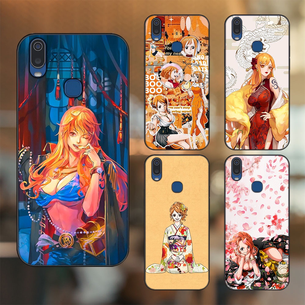 Ốp lưng Vivo Y11 viền đen in hình Nami One Piece Đảo Hải Tặc