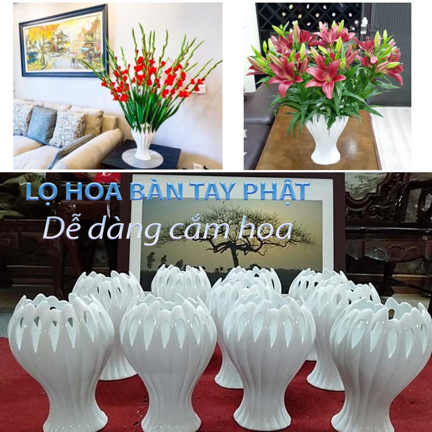 LỌ HOA BÀN TAY PHẬT SIZE 28 I Cắm được nhiều loại hoa