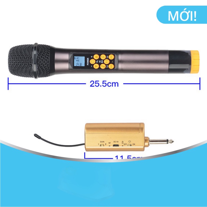 Trọn Bộ 2 Micro Đa Năng Bose BS992, Micro Không Dây Đa Năng BS992, Khoảng Cách Bắt Sóng Của Micro Lên Đến 50m