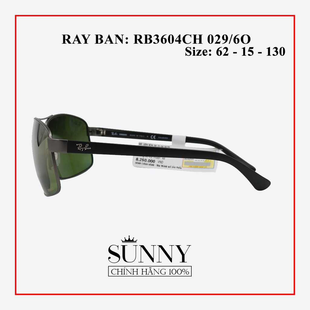 RB3604CH 029/60 - Kính mát nam nữ Rayban chính hãng , bảo hành toàn quốc, thiết kế dễ đeo bảo vệ mắt