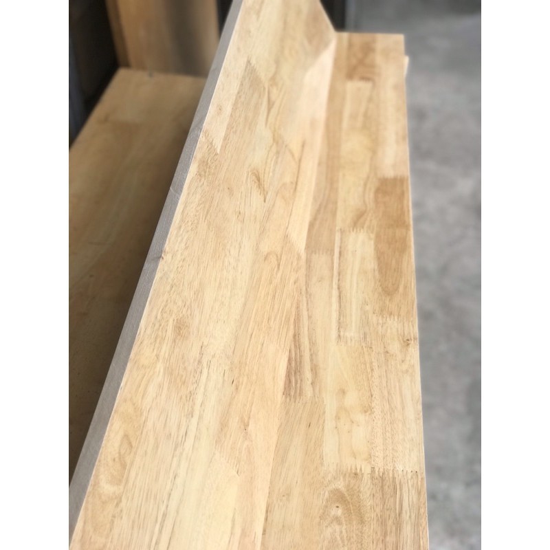 Gỗ tấm ( rộng 40 x dài 80cm x 18mm) gỗ ghép cao su , tấm gỗ làm mặt bàn, mặt gỗ làm kệ