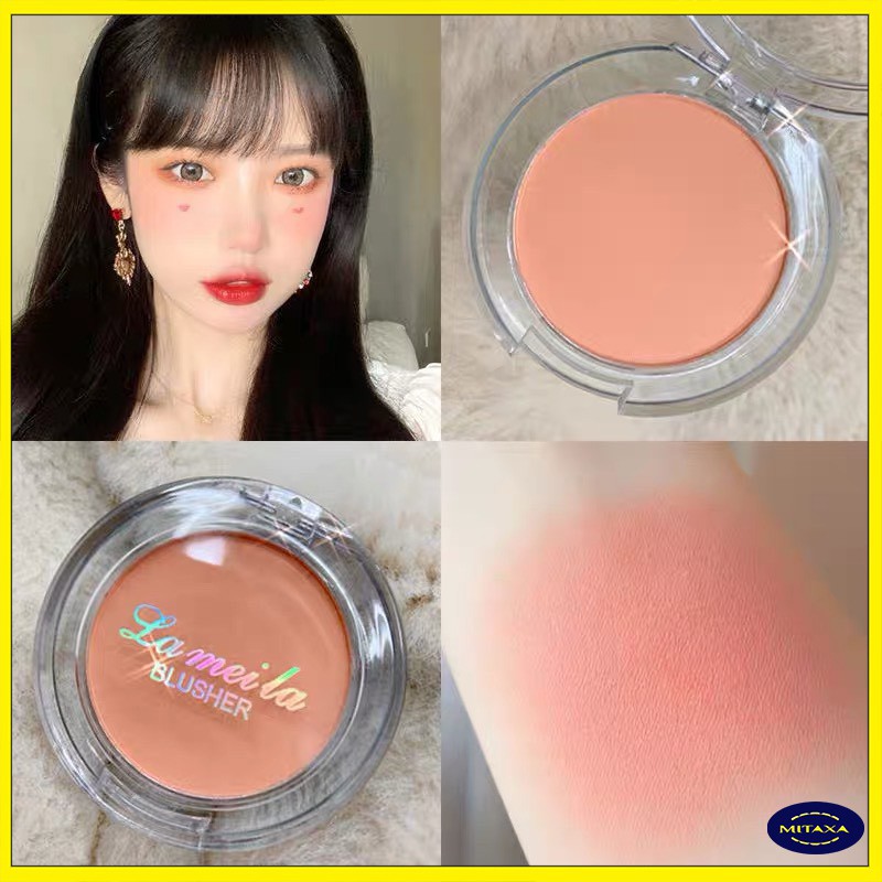 (Bán Buôn – Sỉ) Phấn Má Hồng Phong Cách Hàn Quốc Lameila Blusher Novo Minfei Tông Lì Và Nhũ Color Geometry P33