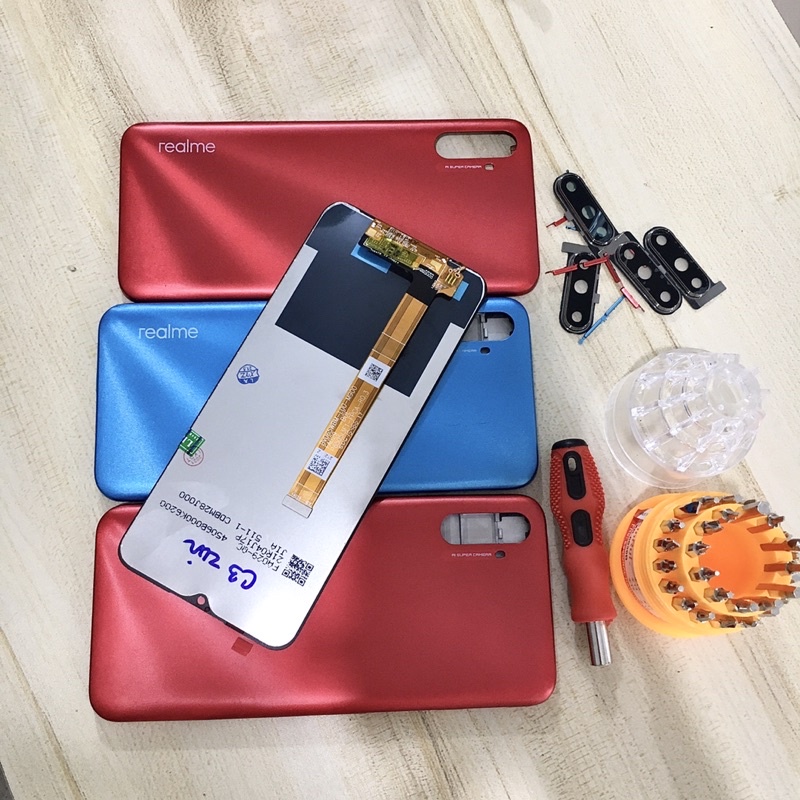 Combo Màn Hình + Bộ Vỏ Sườn Realme 3 Pro Zin Hàng Cao Cấp . ( kèm bộ ốc vít )