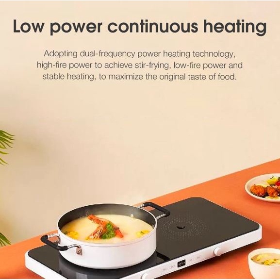 Bếp Từ Đôi Đa Năng Xiaomi Mijia MDCLD01ACM - Kèm Chảo Nướng Tiện Lợi - Kết Nối APP Thông Minh - Hàng Chính Hãng