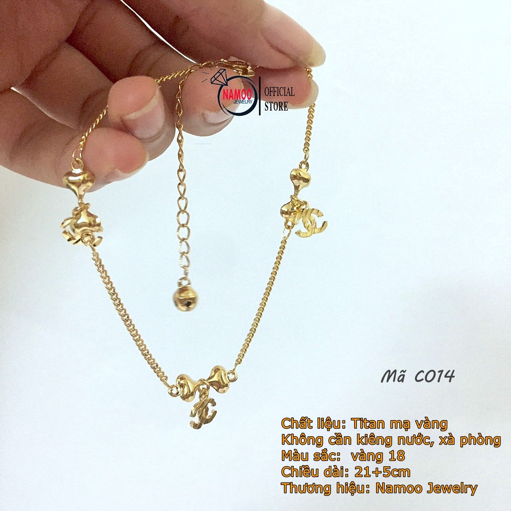 Lắc Chân Nữ Titan Bền Màu C014 Không Đen, Không Rỉ Namoo Jewelry
