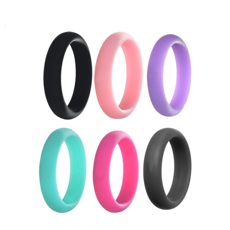 1 Nhẫn Silicone Thể Thao Rộng 5mm Không Gây Dị Ứng