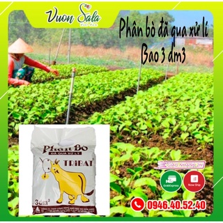 Phân bò đã qua xử lí quy cách 3 dm3