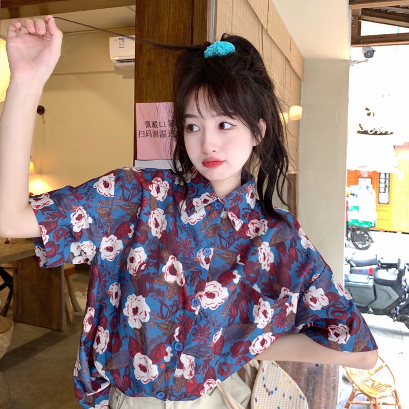 Áo Sơ Mi Nữ Ngắn Tay Phong Cách Hồng Kông Hàng Mới Dành Cho Mùa Hè