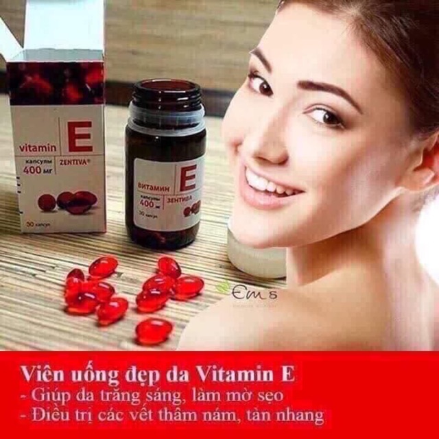 Vitamin E Zentiva 400iu - Vitamin E đỏ của Nga