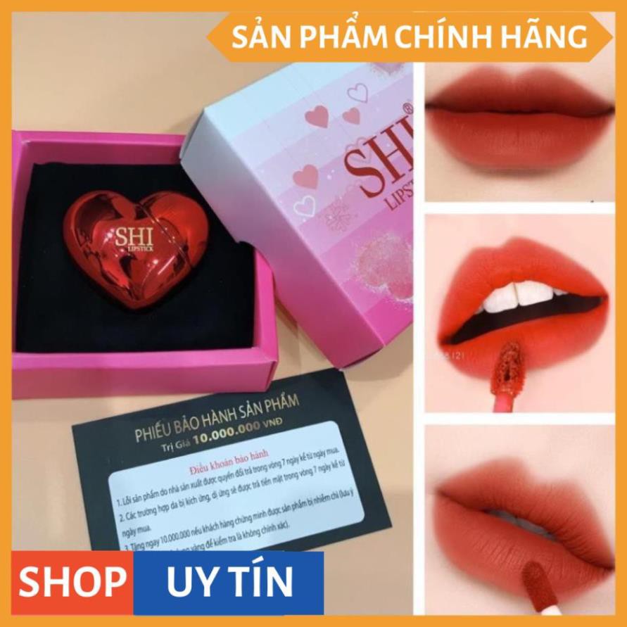 Son trái tim SHI (Hàng Mới Về) Son Môi Dưỡng Ẩm Chống Nước Lâu Trôi Tiện Dụng Chất Lượng Cao V V V