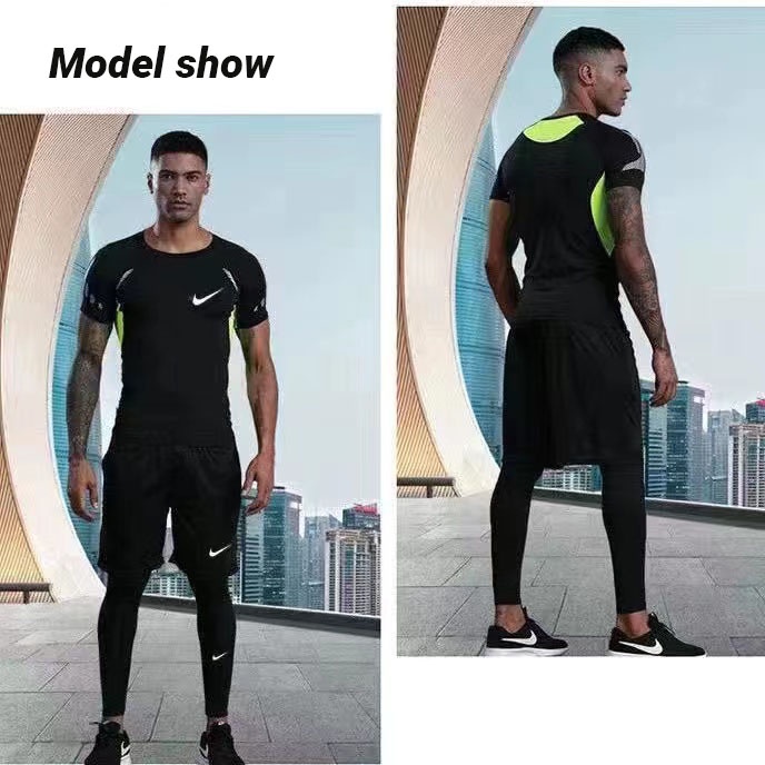 Set đồ bơi 3 mảnh gồm áo tay dài + quần short + quần dài nhanh khô cho nam