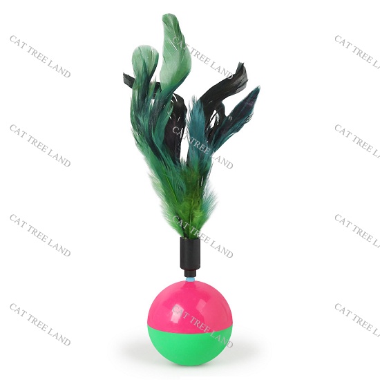 ĐỒ CHƠI CHÓ MÈO, BÓNG LẬT ĐẬT CÓ LÔNG VŨ