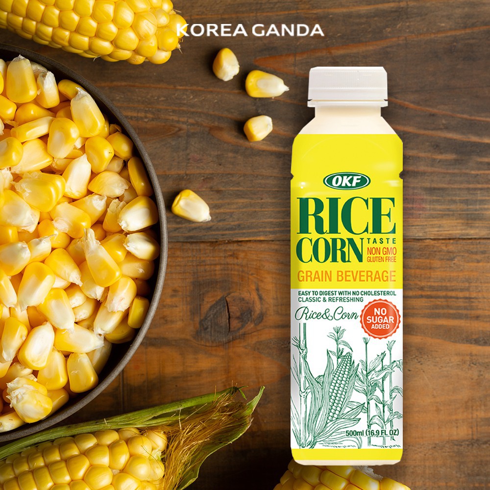 [Ko đường] Sữa Bắp Hàn Quốc OKF Rice Oat 500ml - Sữa Gạo Bắp Hàn Quốc