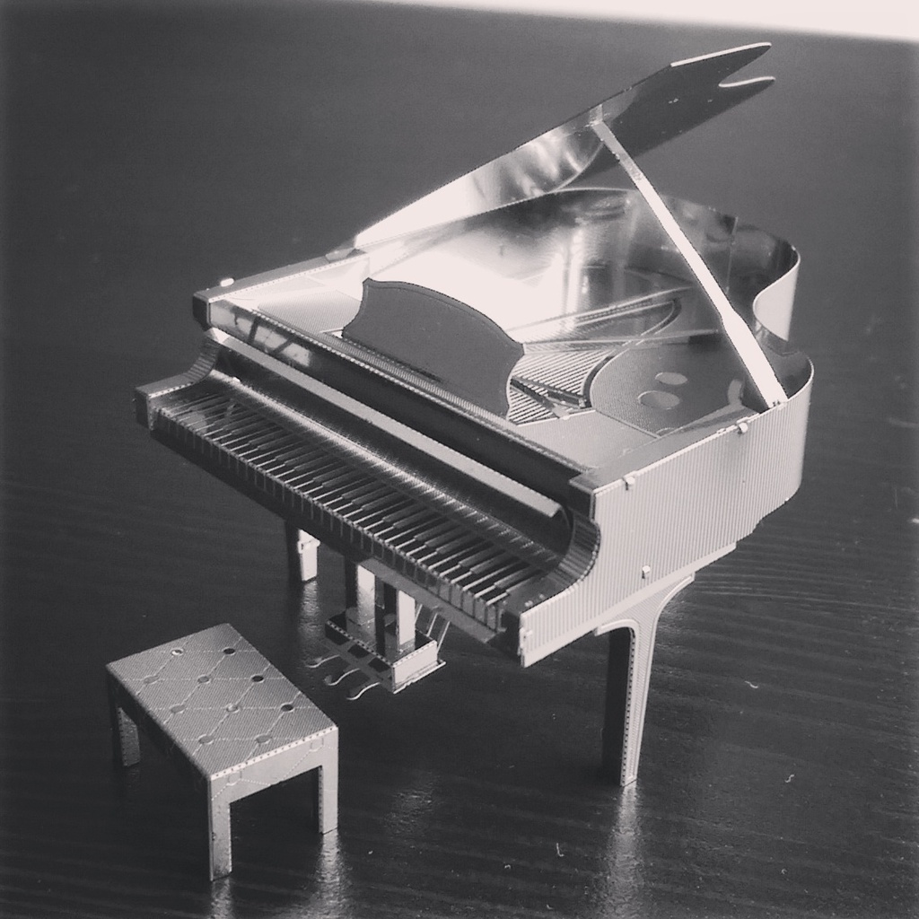 Mô Hình 3D Kim Loại Đàn Grand Piano