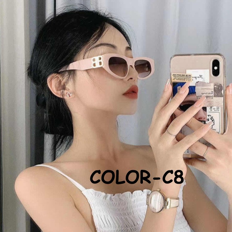 Kính râm mắt mèo phong cách hip hop retro dành cho nam nữ | BigBuy360 - bigbuy360.vn