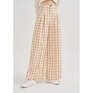 Thanh lý Quần caro ống rộng Marc size M