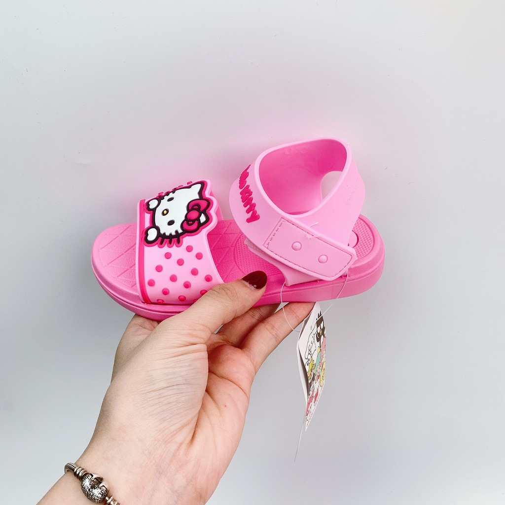 Giày Sandal Cho Bé Gái Mèo Kitty Màu Hồng Mầm Store