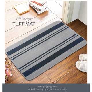 Thảm Carmi PP Dệt Sọc Cao Cấp Kích Thước 80x50 Cm
