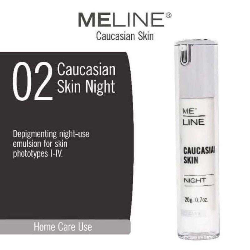 Kem Giảm Sạm Nám Tàn Nhang Giảm Mụn Innoaesthetics INNO-DERMA MELINE 02 CAUCASIAN SKIN NIGHT  4gr