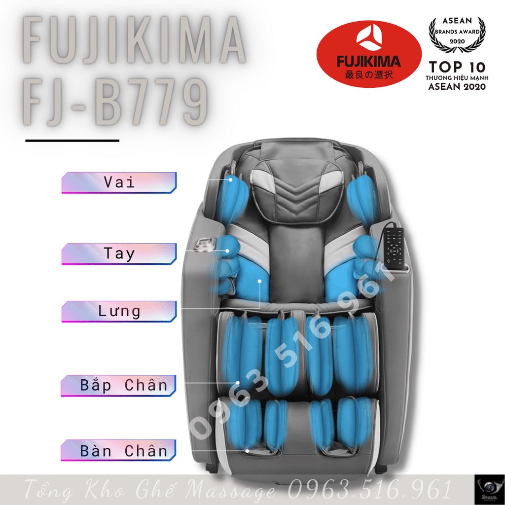 FUJIKIMA FJ-B779 - Ghế Massage, Mát Xa B779 - Điều khiển bằng giọng nói Tiếng Việt