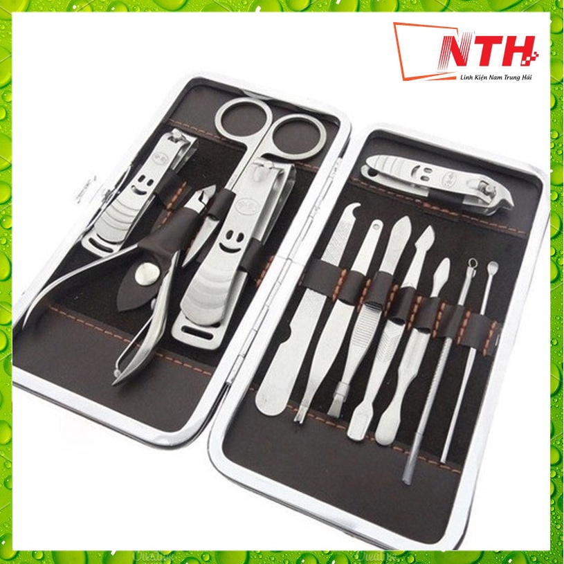 Bộ Dụng Cụ Làm Móng Cắt Móng Tay Chân 12 Món Đa Năng, Bộ Kềm Bấm Móng Kìm Cắt Móng Chăm Sóc Cá Nhân Chuyên Dụng Tại Nhà