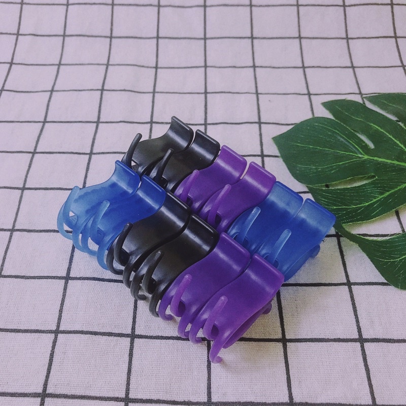 ( Bán Sỉ ) vỉ 12 kẹp càng cua loại 3 răng sắc màu