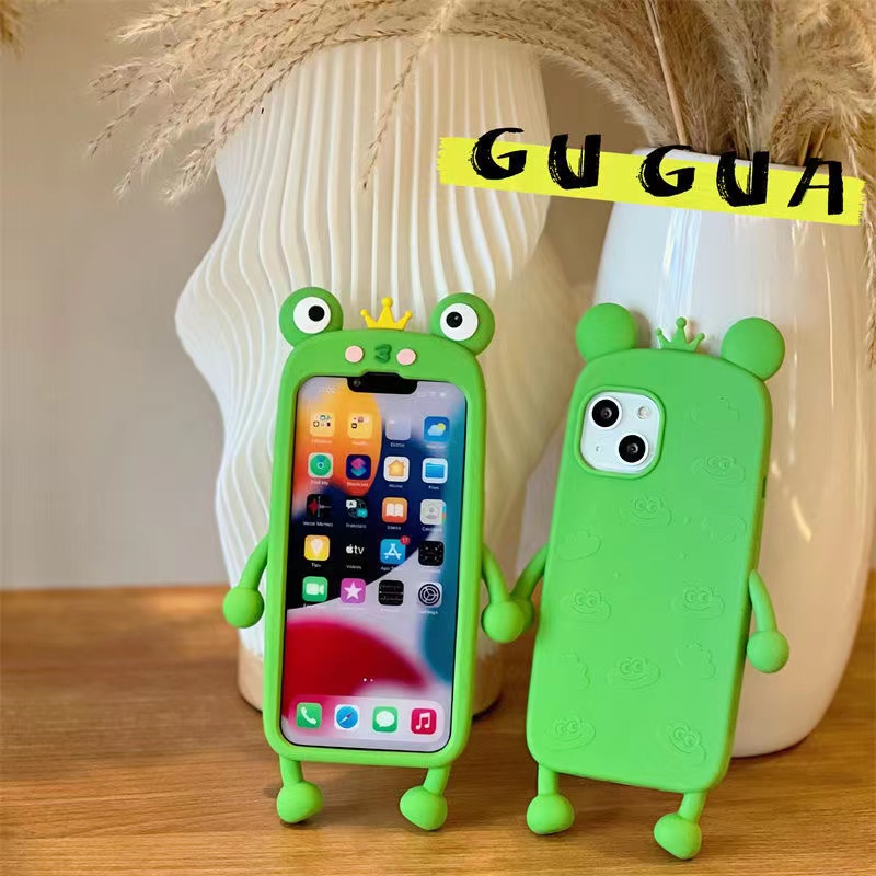 Ốp Điện Thoại Dẻo Họa Tiết Hoạt Hình Hoàng Tử Ếch Kèm Vòng Đeo Tay Chống Rơi Cho iPhone 14 14pro max 13 12PRO max 11pro max