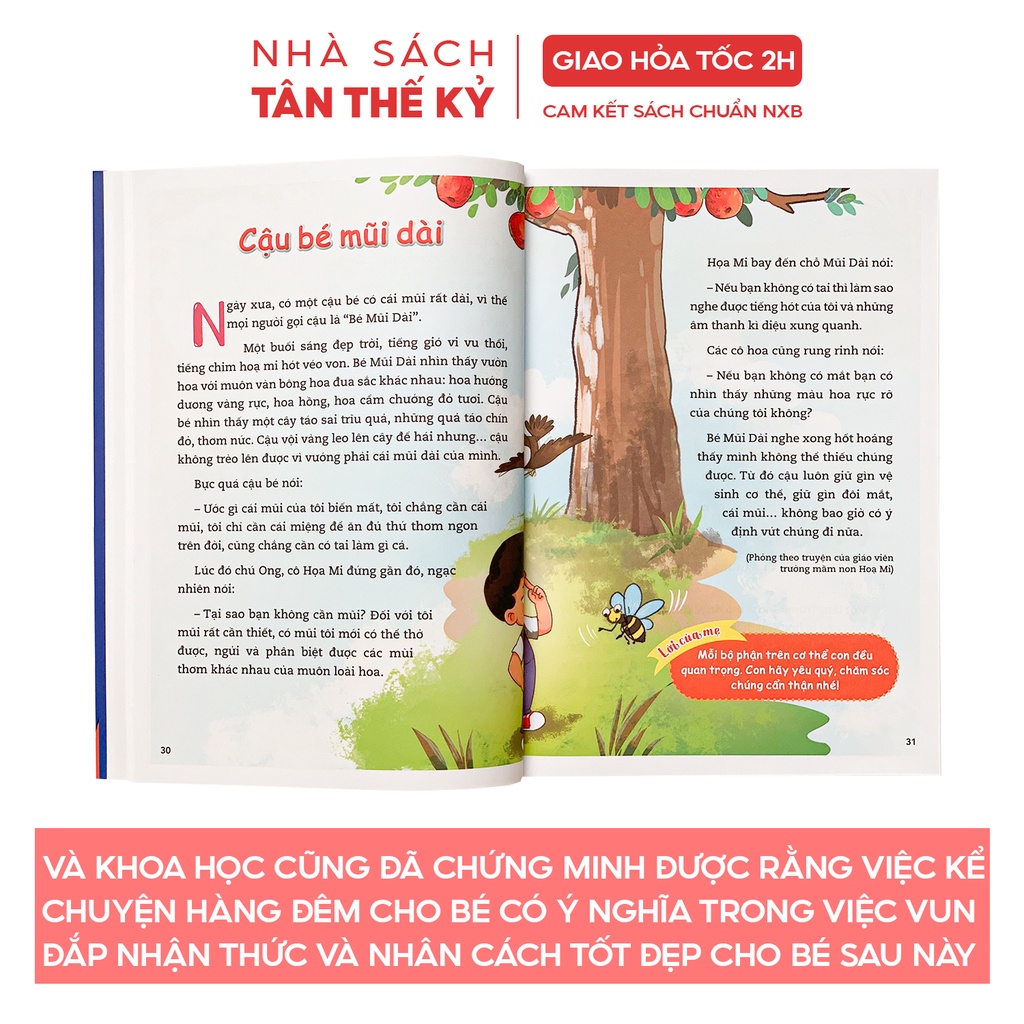 Sách - Truyện đọc cho bé trước giờ đi ngủ phát triển tư duy ngôn ngữ nuôi dưỡng tính cách cho bé